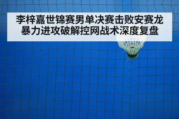 李梓嘉世锦赛男单决赛击败安赛龙暴力进攻破解控网战术深度复盘